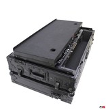 ProX ProX ATA Flight Case for DDJ-1000, FLX6, SX3 DJ Controller with Laptop Shelf 1U Rack Space and Wheels Black/Black (XS-DDJ1000WLTBL)