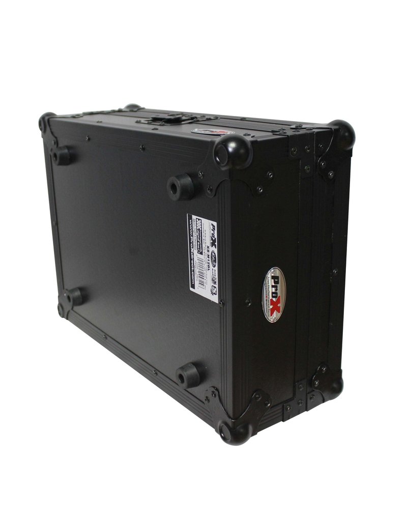 ProX ProX (XS-M12BL) Universal Flight Case for 12" Large Format DJ Mixers - Black on Black