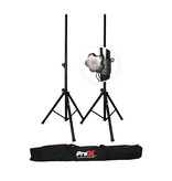 ProX ProX Heavy Duty Black Speaker Tripod Stands 6 ft. (44"-72") Set of 2 with Bag (T-SS18P)