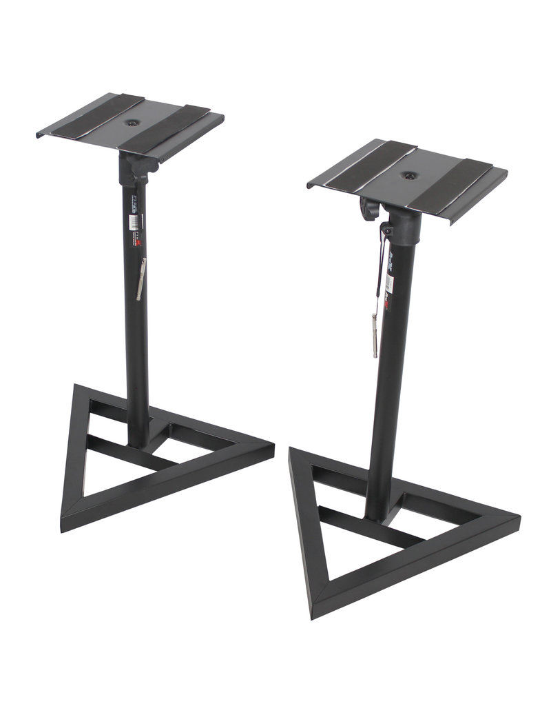 ProX ProX Monitor Speaker Platform Stands with Rubberized Platform and Wide Base - PAIR (X-MS12)