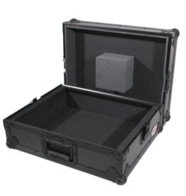 ProX ProX Universal Turntable Flight Case with Foam Kit - Black on Black