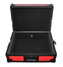 ProX ProX  (T-TTRB) Universal Turntable Flight Case with Foam Kit - Black on Red