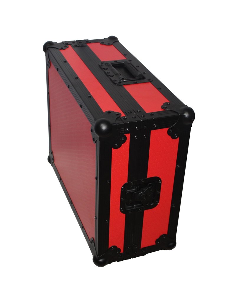 ProX ProX Universal Turntable Flight Case with Foam Kit - Black on Red