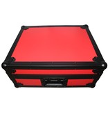 ProX ProX Universal Turntable Flight Case with Foam Kit - Black on Red