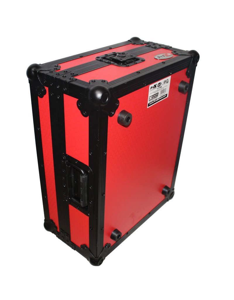 ProX ProX Universal Turntable Flight Case with Foam Kit - Red/Black  (T-TTRB)