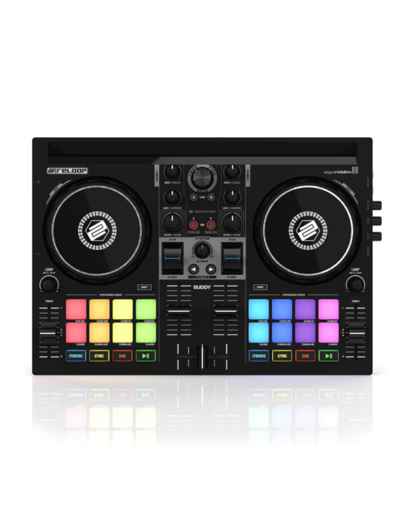 Reloop BUDDY Compact 2-Channel DJ Controller for Algoriddim djay