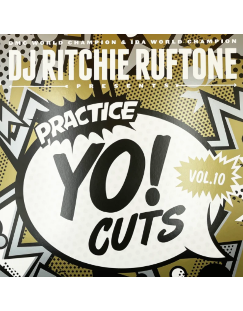 Turntable Training Wax Ritchie Ruftone Practice Yo! Cuts Vol. 10 12" BLACK Scratch Record