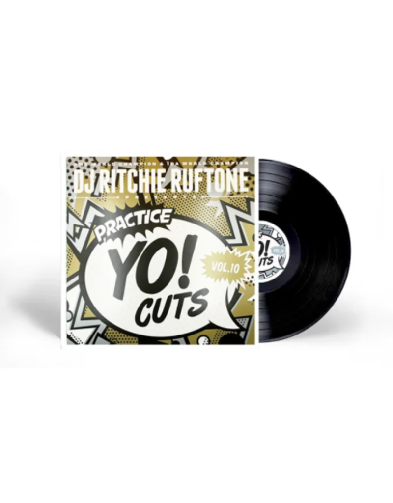 Turntable Training Wax Ritchie Ruftone Practice Yo! Cuts Vol. 10 12" GOLD Scratch Record