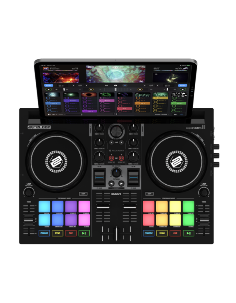 Reloop BUDDY Compact 2-Channel DJ Controller for Algoriddim djay