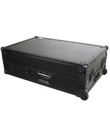 ProX ProX Single Turntable + Mixer Flight Case w/Sliding Laptop Shelf and Low Profile Wheels - Black/Black (XS-TMC1012WLTBL)