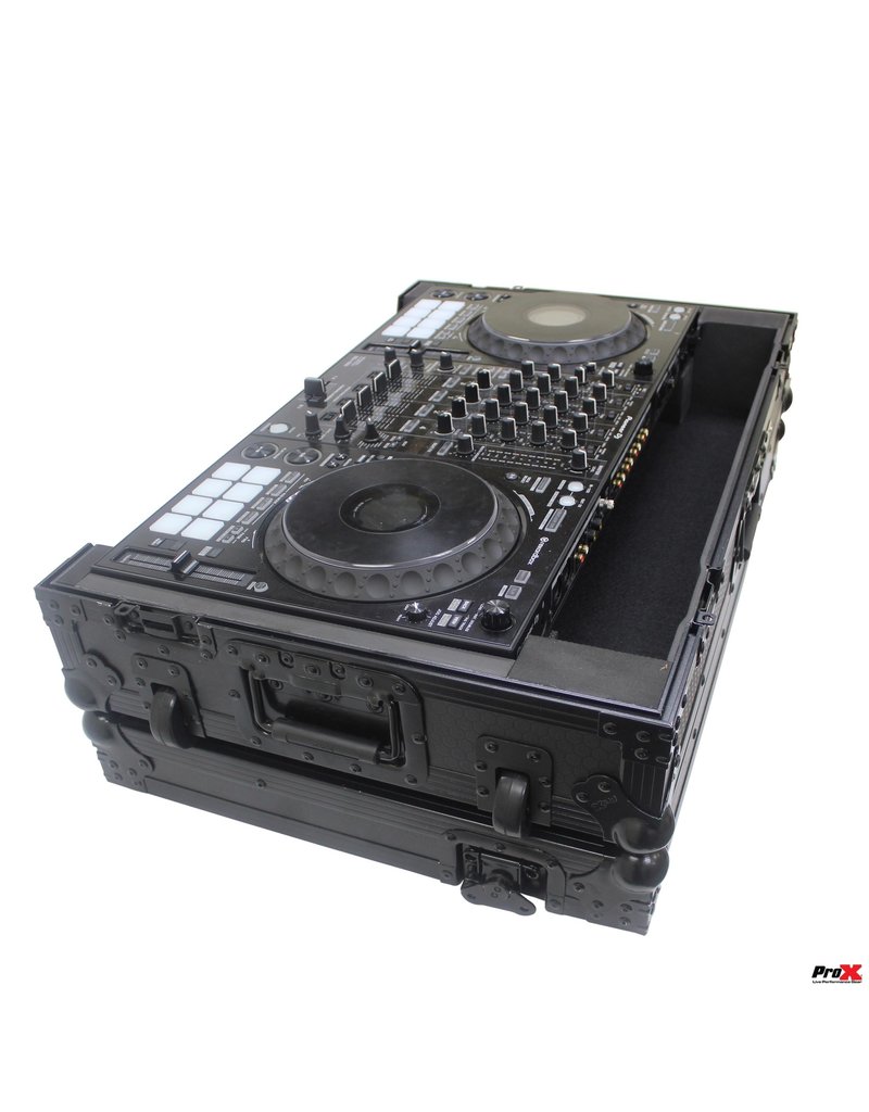 ProX ProX ATA Flight Case for DDJ-1000, FLX6, SX3 DJ Controllers with 1U Rack Space + Wheels - Black XS-DDJ1000 WBL MK2