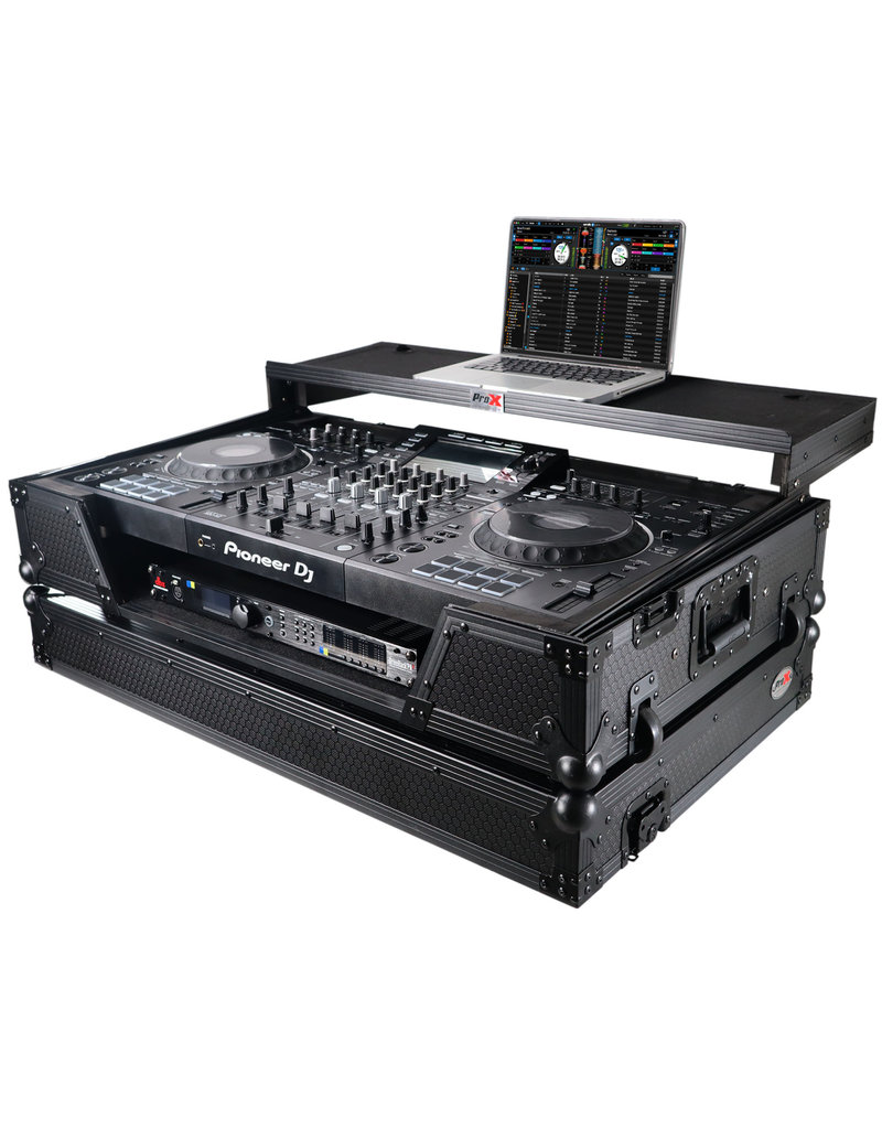 ProX ProX Flight Case for XDJ-XZ with Sliding Laptop Shelf & Wheels Black/Black (XS-XDJXZ WLTBL)