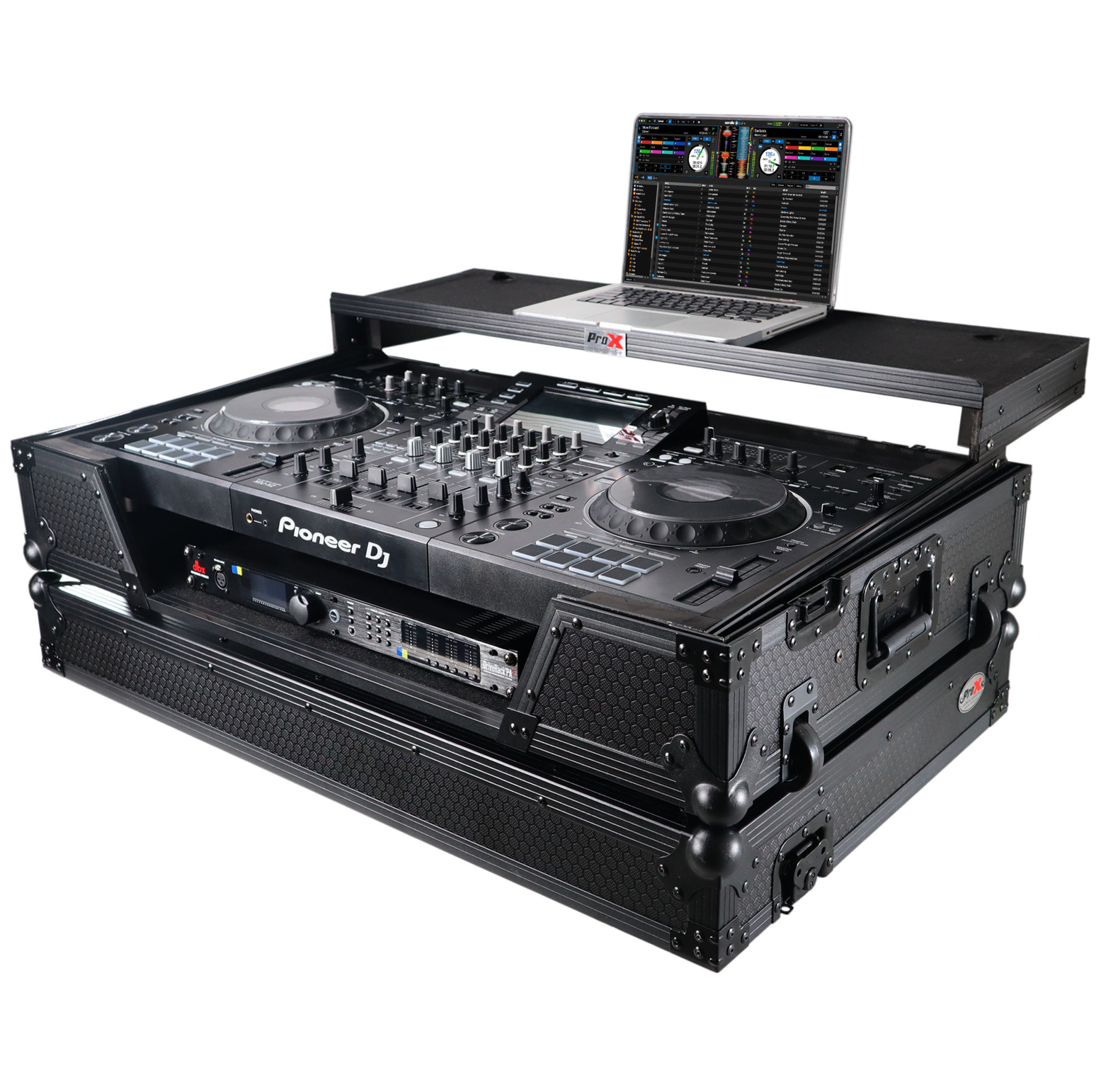 XC68040HRC25M 10個セット ProX Flight Case for Pioneer DJ XDJ-XZ with Sliding Laptop Shelf
