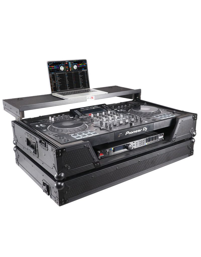 ProX ProX Flight Case for XDJ-XZ with Sliding Laptop Shelf & Wheels Black/Black (XS-XDJXZ WLTBL)