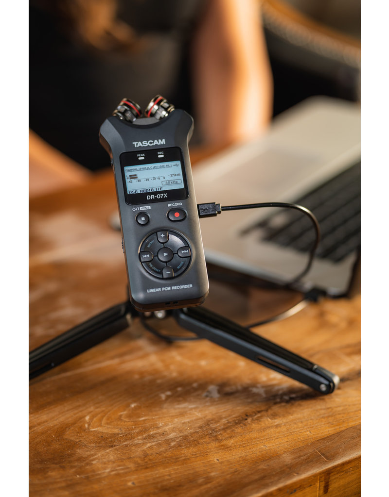 Tascam DR-07X Stereo Handheld Digital Audio Recorder and USB Audio
