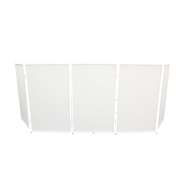 ProX ProX 5 Panel White Frame DJ Facade with Quick Release 180° Hinges  (XF-5X3048W)