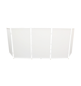 ProX ProX (XF-5X3048W) 5 Panel White Frame DJ Facade with Quick Release 180° Hinges