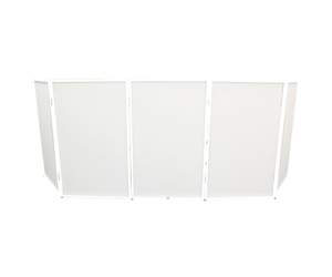5 Panel - White Frame DJ Facade W-SS Quick Release 180° Hinges