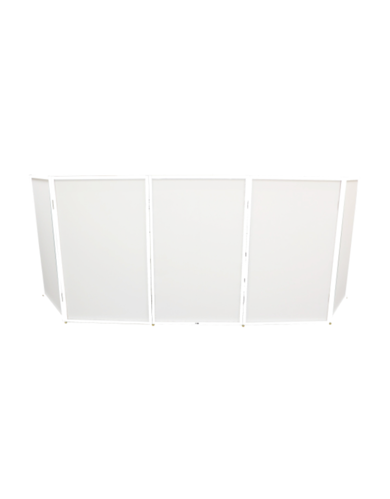 ProX ProX 5 Panel White Frame DJ Facade with Quick Release 180° Hinges  (XF-5X3048W)