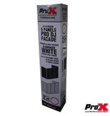ProX ProX 5 Panel White Frame DJ Facade with Quick Release 180° Hinges