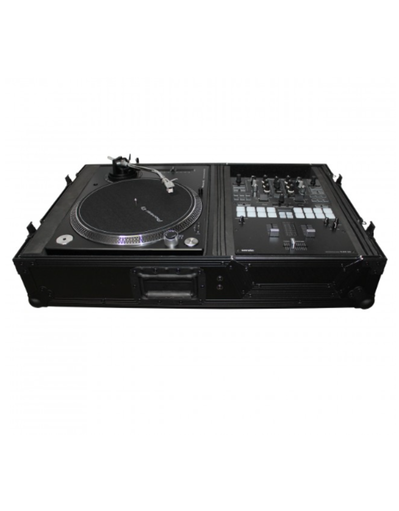 ProX ProX Universal Flight Case for One Turntable + 10" or 12" Mixer - Black/Black (XS-TMC1012WBL)