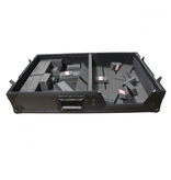 ProX ProX Universal Flight Case for One Turntable & a 10" or 12" Mixer - Black on Black