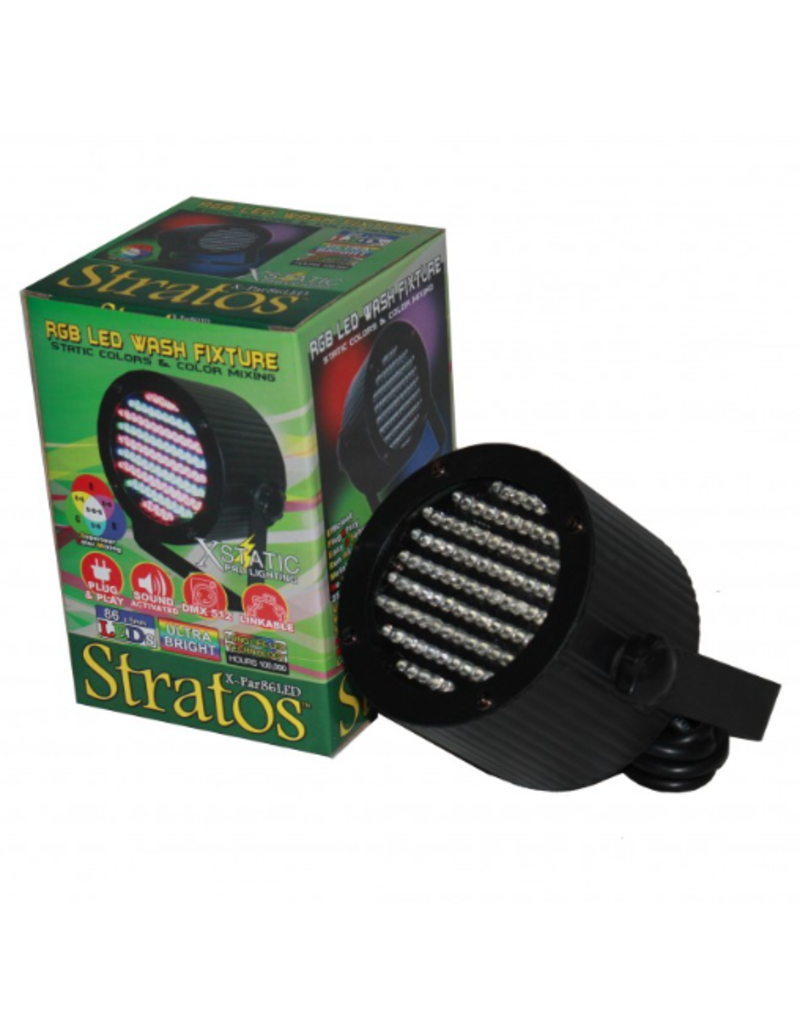 ProX ProX STRATOS RGB LED PAR 36 with 86 Wash Fixture (X-PAR86)