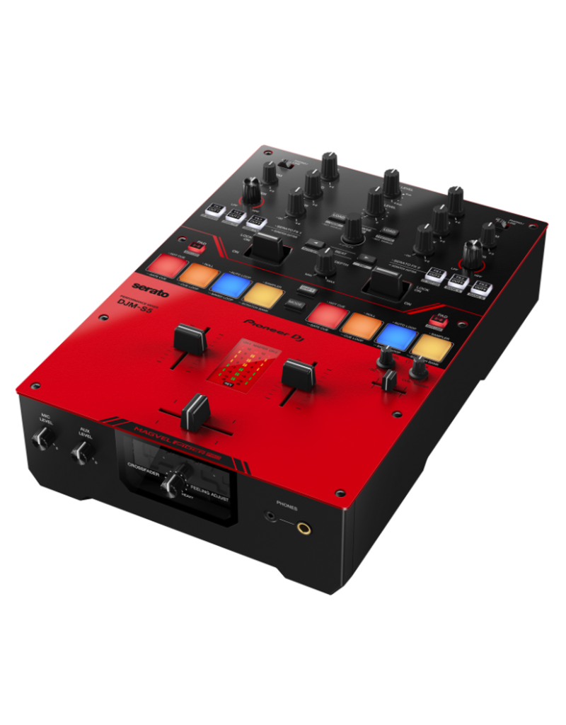 DJM-S5: 2-channel DJ Mixer with Serato DJ + DVS-compatible Sound Card, Sound Color FX Dual Filters, and Magvel Crossfader - Pioneer DJ