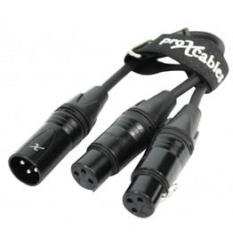 ProX ProX 6 In. Balanced XLR-M to Dual XLR-F High Performance Audio Y Cable  (XC-YXM)