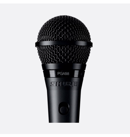Shure PGA58-LC Cardioid Dynamic Vocal Microphone w/ Stand Adapter and Pouch