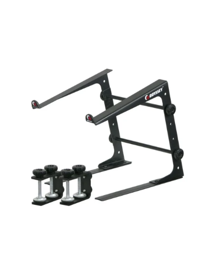 Odyssey Black Laptop/Gear L Stand w/ Table Clamps (LSTAND)