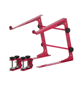 Odyssey Red Laptop/Gear L Stand w/ Table Clamps  (LSTANDRED)
