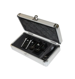 Odyssey KROM Series PRO2 Case for Four Turntable Needle Cartridges Silver (KCC4PR2SL)