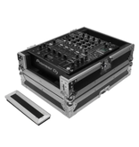 Odyssey Universal Flight Case for 12″ DJ Mixer Hardware Extra Deep for Cords Black/Silver (FZ12MIXXD)