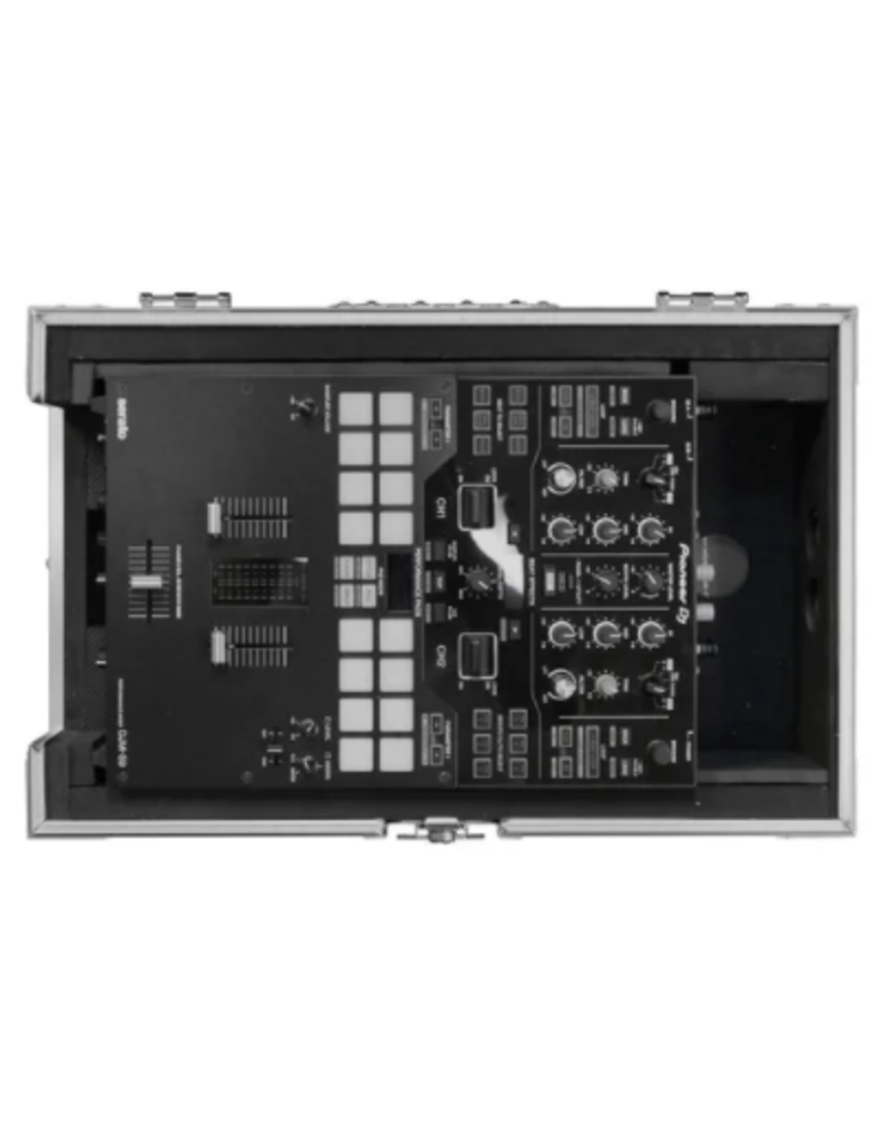 Odyssey FZ10MIXXD - Flight Zone Universal 10″ DJ Mixer Flight Case Silver Hardware Extra Deep for Cords