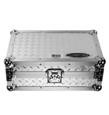 Odyssey Universal 10″ DJ Mixer Flight Case w/ Silver Diamond Plate Extra Deep for Cords (FZ10MIXXDDIA)