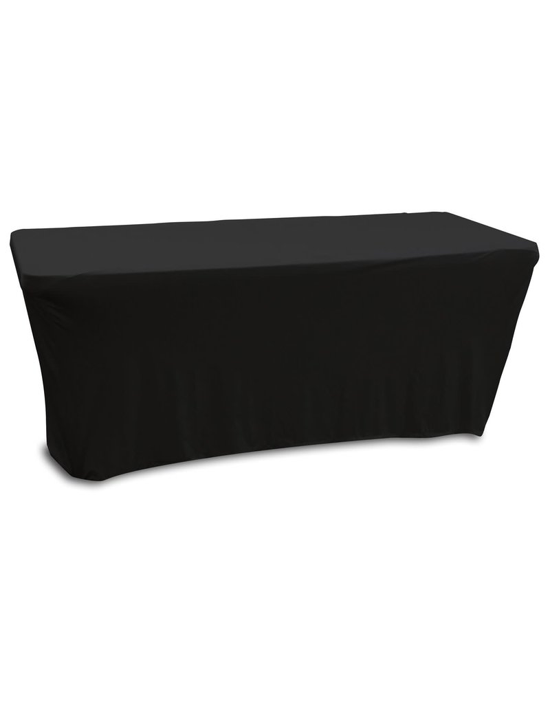 Odyssey Black 6 Foot Banquet Table Scrim Cover (SPATBL6BLK)