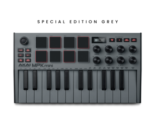 Akai MPK Mini MK3 25-Key MIDI Controller: Special Edition Gray 