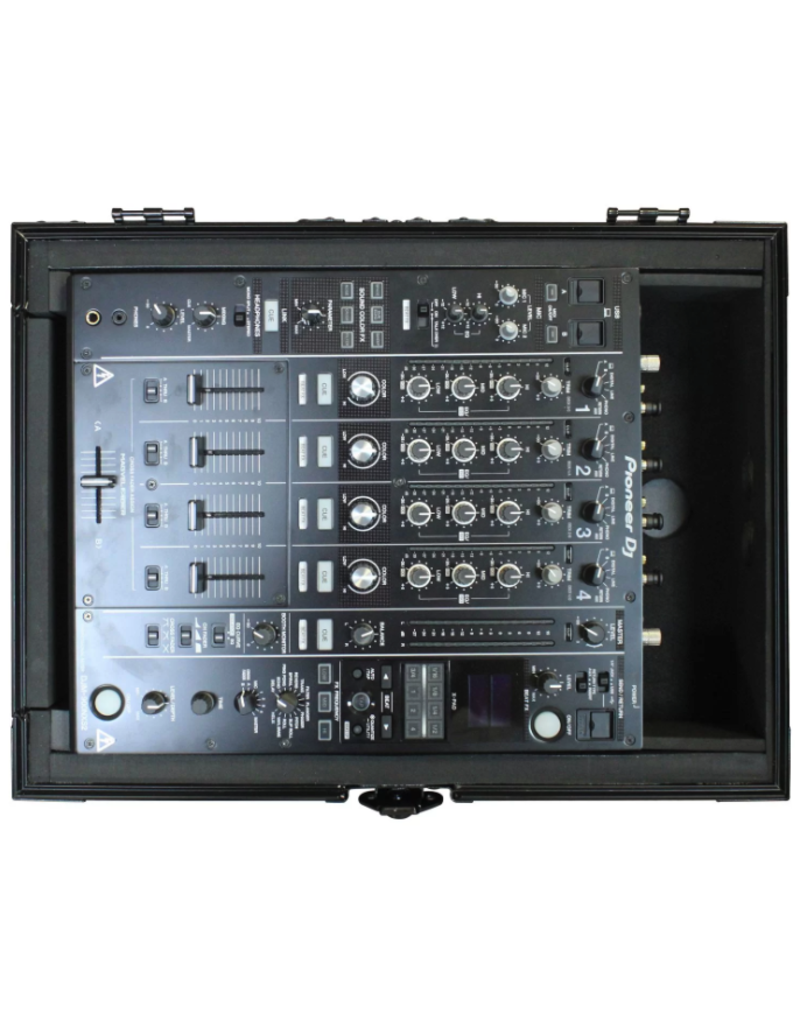 Odyssey FZ12MIXXDBL - Flight Zone Universal 12″ DJ Mixer Flight Case All Black Extra Deep for Cords