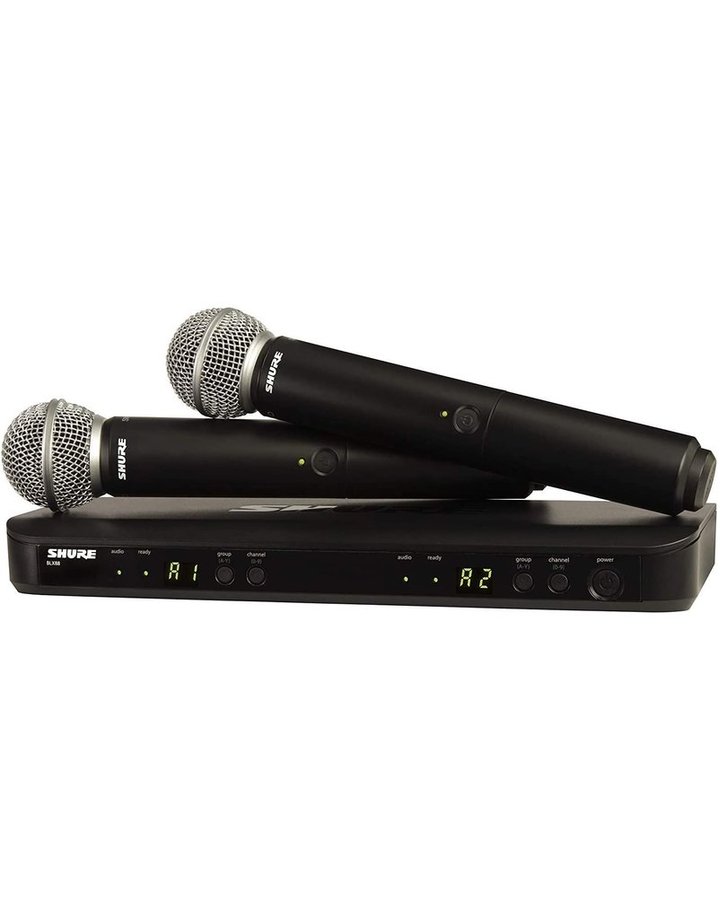 Shure BLX288/SM58-H10 Wireless Dual Vocal System with two SM58 Cardoid Dynamic Wireless Microphones