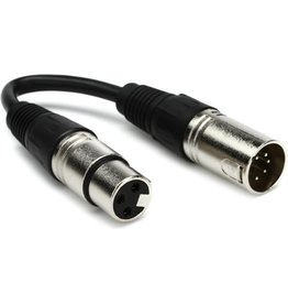 Chauvet DJ Chauvet Dj 3-Pin Female to 5-Pin Male DMX Cable (6")