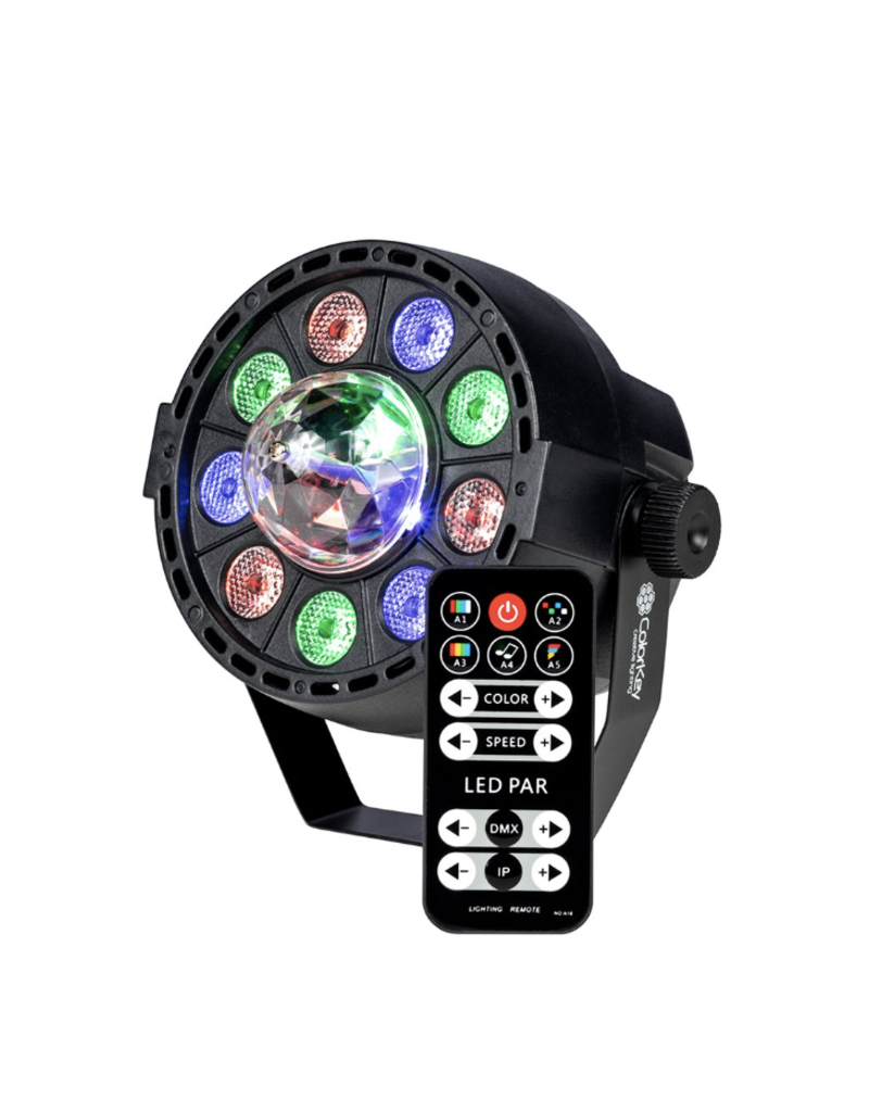 ColorKey Colorkey Party Light FX: Quad color LED Wash Light