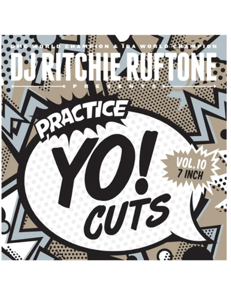 Turntable Training Wax Ritchie Ruftone Practice Yo! Cuts Vol. 10: 7" GOLD Scratch Record