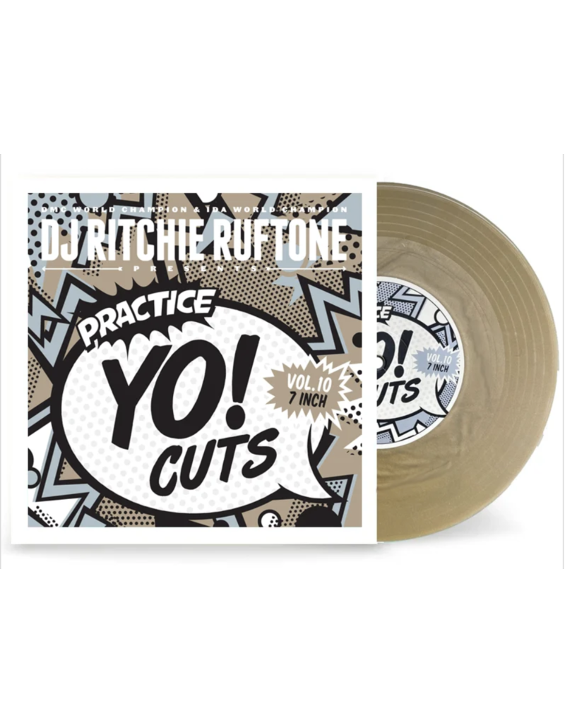 Turntable Training Wax Ritchie Ruftone Practice Yo! Cuts Vol. 10 ::: 7" GOLD Scratch Record