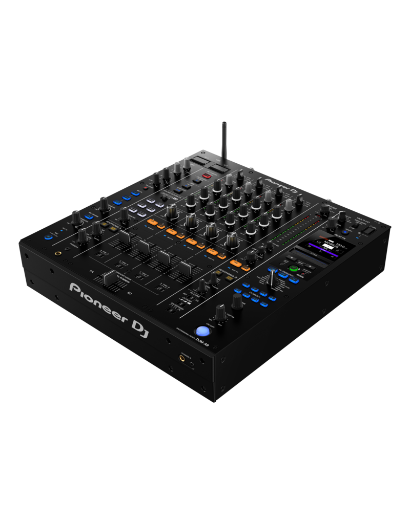 DJM-A9: 4 channel Digital DJ Mixer with Analog and Digital I/O, 7 Sound Color FX, 14 Beat FX, 3-band Switchable Iso EQs, 3 Mic FX,  Dual USB Connectivity, Bluetooth Enabled and ProDJ Link - Pioneer DJ