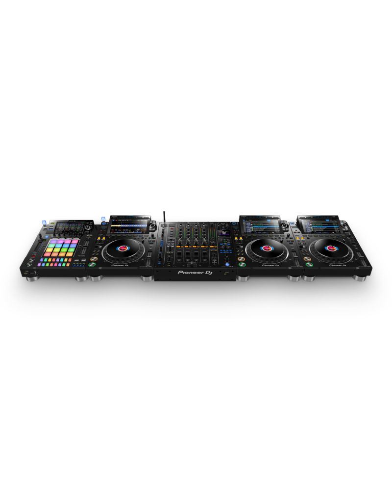 DJM-A9: 4 channel Digital DJ Mixer with Analog and Digital I/O, 7 Sound Color FX, 14 Beat FX, 3-band Switchable Iso EQs, 3 Mic FX,  Dual USB Connectivity, Bluetooth Enabled and ProDJ Link - Pioneer DJ