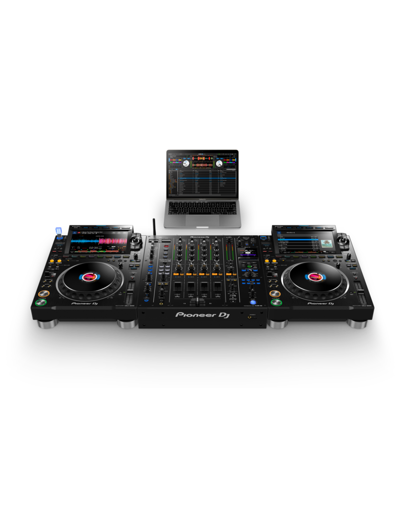 DJM-A9: 4 channel Digital DJ Mixer with Analog and Digital I/O, 7 Sound Color FX, 14 Beat FX, 3-band Switchable Iso EQs, 3 Mic FX,  Dual USB Connectivity, Bluetooth Enabled and ProDJ Link - Pioneer DJ