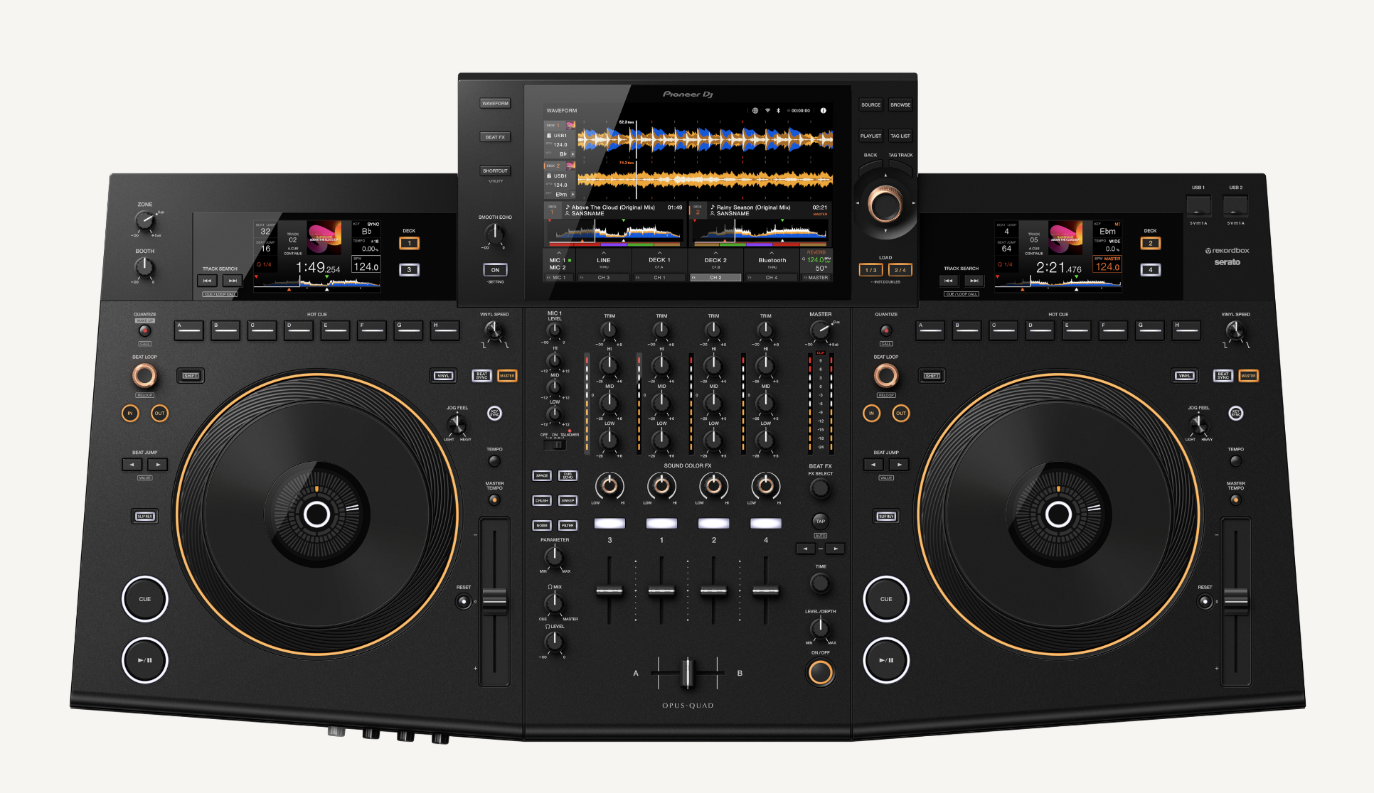 DJ機材 AlphaTheta Pioneer DJ OPUS QUAD seratoDJ OPUS-QUAD - Professional all-in-one DJ system (black)