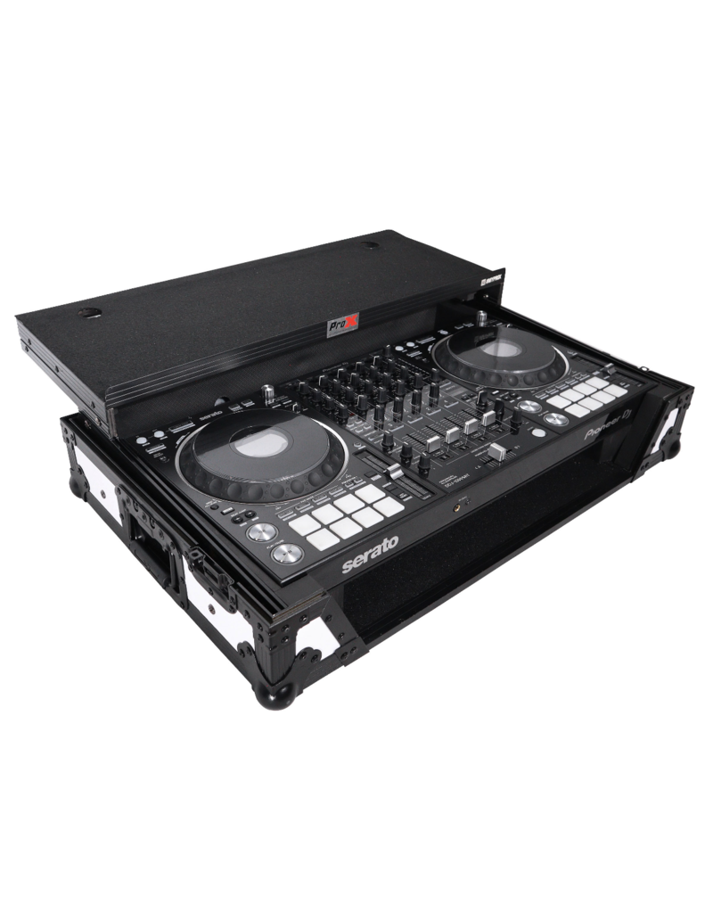 ATA Flight Case for Pioneer DDJ-1000 FLX6 SX3 DJ Controller with 1U Rack  Space Wheels and LED - Black