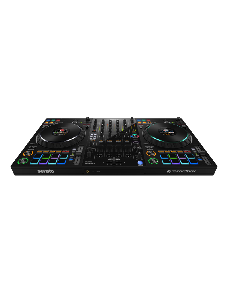 FLX10: 4-deck USB DJ Control Surface and 4-channel Mixer for Rekordbox DJ Software & Serato DJ Pro. Feat. Rekordbox Track Separation Technology - Pioneer DJ